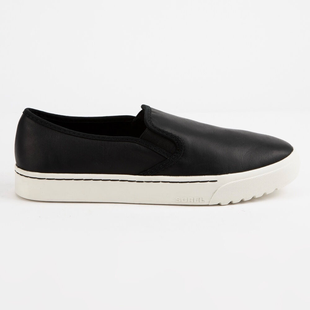 SOREL Campsneak Black Womens Slip-On Shoes - Picture 2 of 7